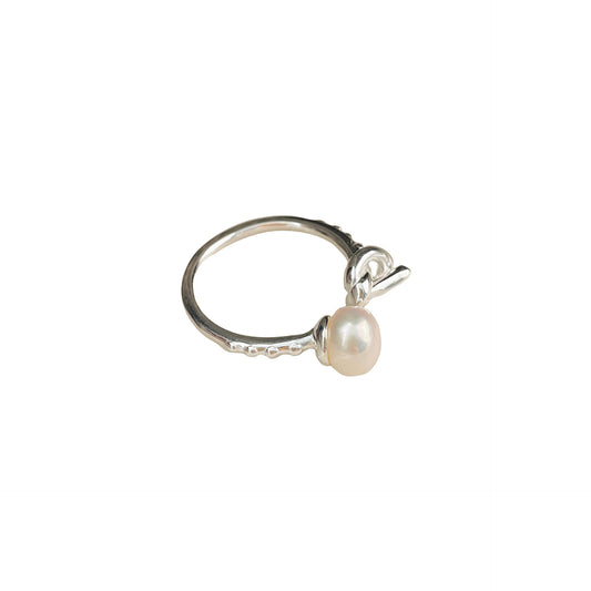 Natural Pearl Silver Ring